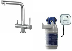 BRITA sada filtracie vody s prietokomerom s trojcestnou baterií SIKO