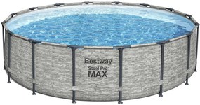 BESTWAY Steel Pro Max Bazén 488 x 122 cm, kartušová filtrácia 5619E