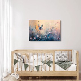 Obraz - Lúka s motýľom II. (90x60 cm)