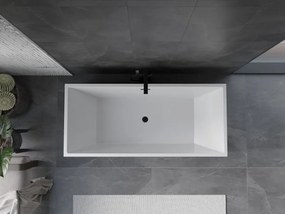 Mexen Vigo, voľne stojaca vaňa 178,5 x 80 cm, biela, čierny matný prepad, 51251788000-70