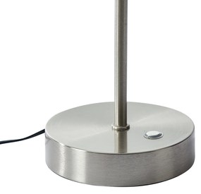 Dizajnová stolná lampa oceľová s opálovým sklom vrátane LED stmievateľná - Joya