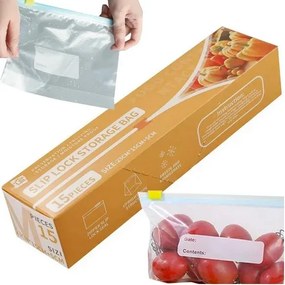 Uzatvárateľné vrecká na potraviny 1200 ml - 15 ks