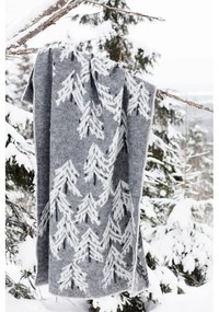 Vlnená deka Kuusi 130x200, sivá