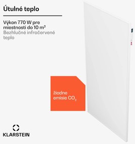 Klarstein Wonderwall Air Smart 770, infračervený ohrievač, 60 x 120 cm, 770 W, aplikácia