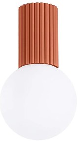 Sollux SL.1728 - Kúpeľňové stropné svietidlo HALO 1xG9/8W/230V IP44 oranžová