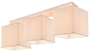 CLX Moderné stropné svietidlo BOHO APLA, 3xE27, 40W, bielo-béžová