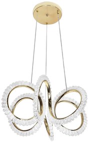 Toolight Toolight, LED závesné osvetlenie 50cm, G037-CP, zlatá lesklá, OSW-06304