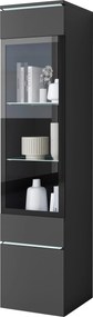 XXXLutz VITRÍNA, čierna, 30/130/33 cm P & B - Sklenené vitríny - 002778009003