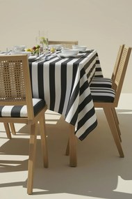Záhradný obrus STRIPES grafitový Rozmer: 140x180 cm
