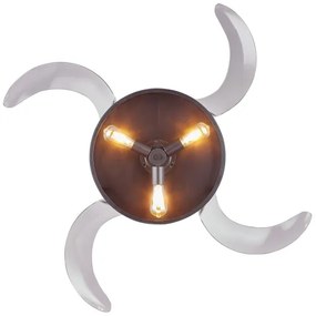 FANAWAY 212927 - LED Stropný ventilátor CLASSIC 3xE27/4W/230V čierna + DO