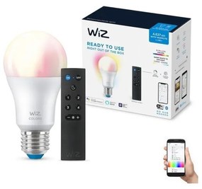 WiZ LED RGBW Stmievateľná žiarovka A60 E27/8,5W/230V 2200-6500K CRI 90 Wi-Fi+DO - WiZ WI0151