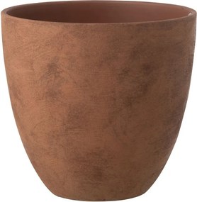 Biely antik keramický obal na kvetináč Larigge L - Ø 30*29 cm