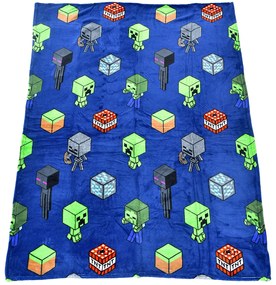 Carbotex Detská deka Minecraft Mob Monster, 130 x 170 cm