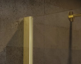 Besco Sprchový kút Walk-In ECO-N GOLD 90x195 (100x195, 110x195, 120x195) - bez vaničky BESCO-Rozmery: šírka: 90