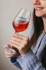 Bella Rose Sklenice na víno Hodně někde + krabička