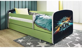 Dětská postel Babydreams race zelená