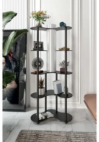 Stojacia lampa s poličkami NOTO 1xE27/40W/230V čierna