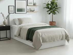 Posteľ SOFIA 90 x 200 cm, biela Rošt: S latkovým roštom, Matrac: Bez matraca