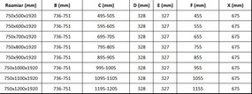 Mexen Lima sprchovací kút 75x80cm, 6mm sklo, chrómový profil-číre sklo, 856-075-080-01-00