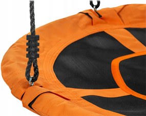 Závesná hojdačka bocianie hniezdo v oranžovej farbe 100 cm