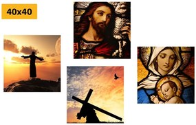 Set obrazov nebeské kráľovstvo - 4x 60x60