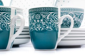 Thun 1794 Jídelní souprava, Kodaň, petrolej, karlovarský porcelán, Thun, 30 d.