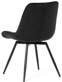 Autronic BONTEC Jedálenská stolička, čierna, látka, HC-T1130 BK2 Farba: Šedá