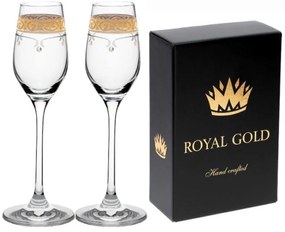 SWAROVSKI ROYAL GOLD POHÁR NA LIKÉR 95ML SADA 2KS
