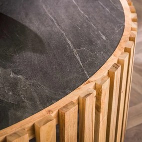 Konferenčný stôl 27-87 Slate Ø120cm  - Komfort-nábytok