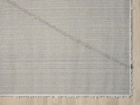 My Flair, Kusový koberec My Shaggy Raute creme, 60x90, čiernobiela, chodba / predsieň