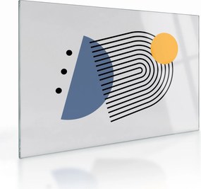 Sklenený obraz - Minimalistická abstrakcia N⁰2 (70x50 cm)