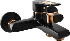 Vaňová batéria RAV SLEZÁK COLORADO bez sprchového setu 100 mm černá matná/zlato CO354.0CMATZ