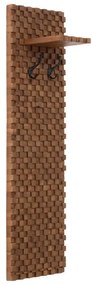 furniture-nabytek.cz - Masívny šatní panel Abadi z akáciového a mangového dreva, lakovaný, hnedý – 40×30×140 cm