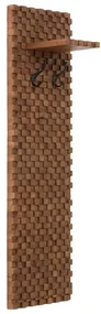 furniture-nabytek.cz - Masívny šatní panel Abadi z akáciového a mangového dreva, lakovaný, hnedý – 40×30×140 cm