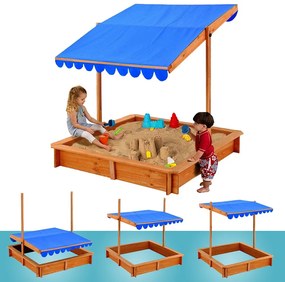 Drevené pieskovisko s clonou