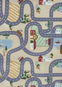 Koberce Breno Metrážny koberec SCANROAD 39, šíře role 400 cm, viacfarebná