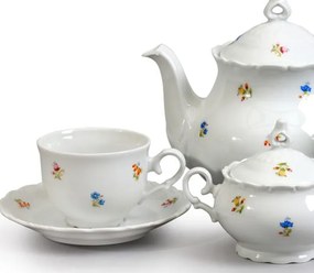 Thun čajová súprava Ophelia drobné kvietky 17-dielná