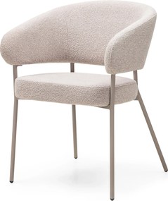 Jedálenské kreslo Lamu bouclé béžové