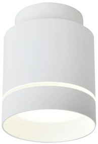 CLX LED stropné moderné osvetlenie EMILIA-ROMAGNA, 12W, denná biela, 10,5x7,9cm, okrúhle, biele