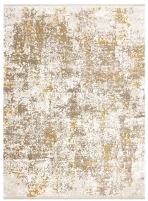 Koberec DUKE 51546 béžový / zlatý, vintage / strapce