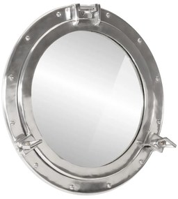  Priezorové zrkadlo nástenné Ø50 cm hliník a sklo 357850