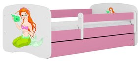 Detská posteľ Babydreams morská panna ružová