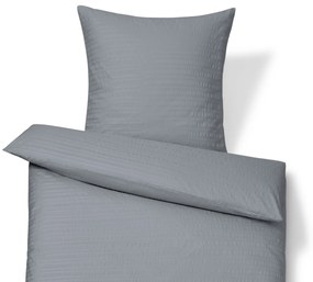 Krepová posteľná bielizeň, štandardná veľkosť, sivá