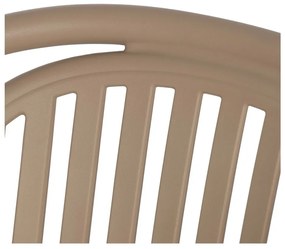 Béžová plastová jedálenská stolička Alia – Ixia