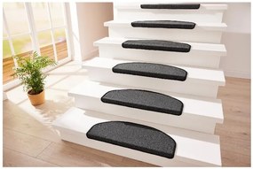 Livarno home Koberčeky na schody Premium, 28 x 65 cm (sivá)  (100393120)