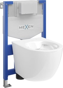 Mexen Fenix XS-F, podomietkový modul a závesné WC Lena, biela, 6803322XX00