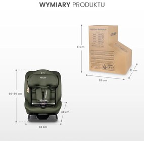 CARETERO autosedačka MUNDI I-SIZE BEIGE (40-150cm )