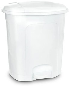 Biely nášľapný plastový odpadkový kôš 3 l – Orion