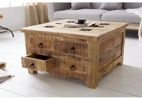 Konferenčný stôl 39580 70x70cm Drevo Mango - Komfort-nábytok