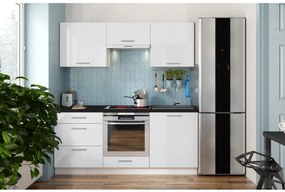 Kuchynská linka CELESTE 180 cm lesklá biela